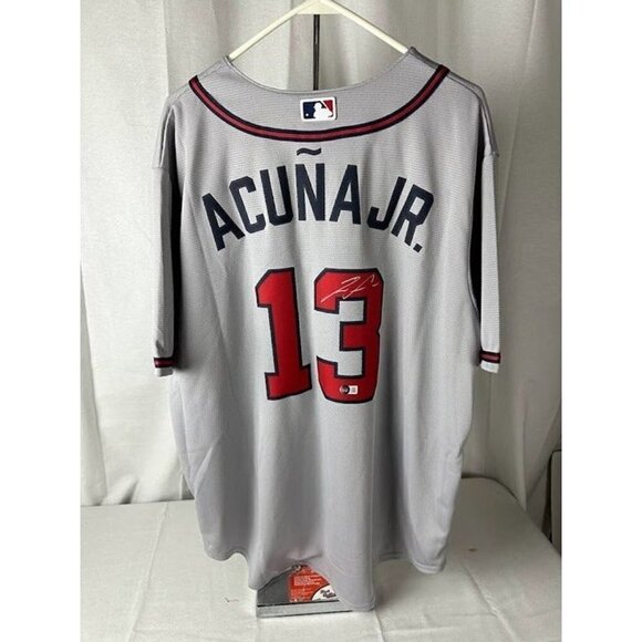Ronald Acuna Jr. signed autographed Atlanta Braves Nike Authentic Jersey JSA - Picture 1 of 7